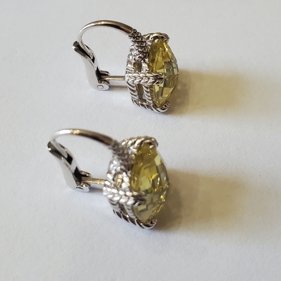 Judith Ripka Lemon Citrine Earrings - Picture 4 of 7